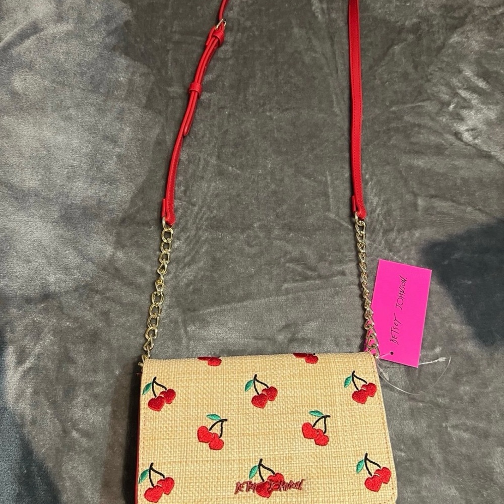 Cherry Patterned Betsey Johnson Crossbody Bag - Picture 4 of 4